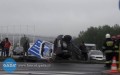 Zderzenie peugeota z audi
