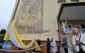Św. Jan Paweł II na muralu w Kraczkowej