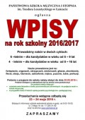 Nabór do Państwowej Szkoły Muzycznej I stopnia