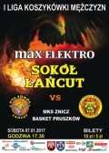 max elektro Sokół Łańcut - MKS Znicz Basket Pruszków