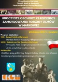 Uroczyste obchody 73. Rocznicy Zamordowania Rodziny Ulmów