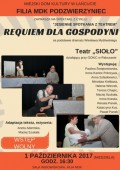 Teatr "Sioło" spektakl pt."Requiem dla gospodyni"