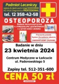 Badanie Osteoporozy w Łańcucie